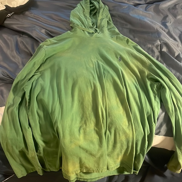 Polo Green Washed Hooded Tee XL, Worn Twice, Discolored a little from wash - Picture 1 of 4